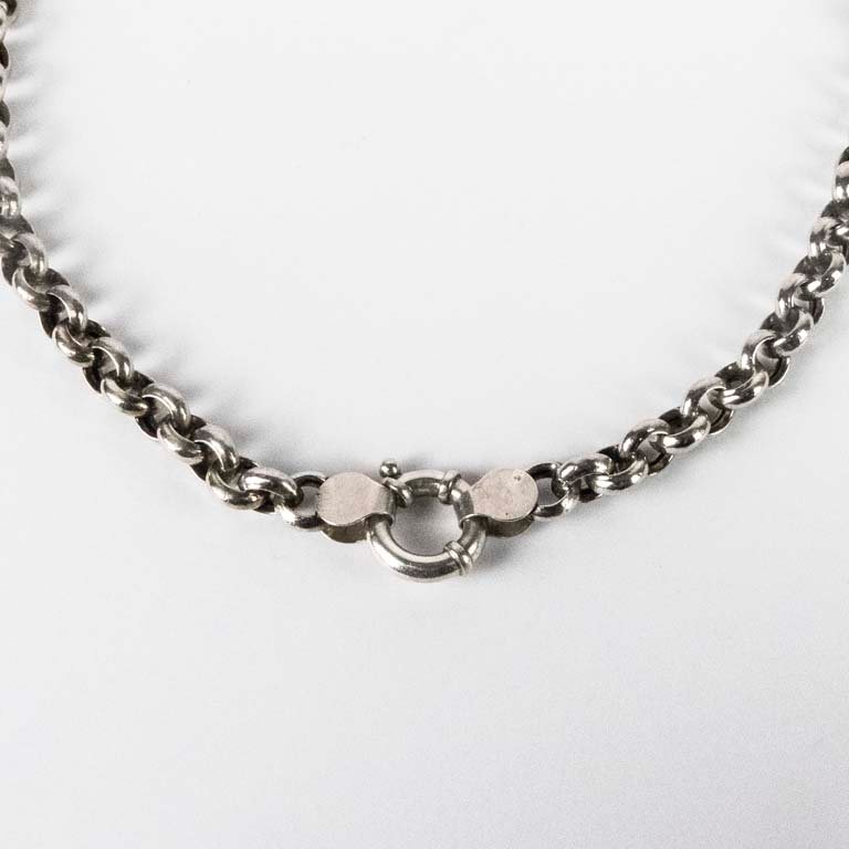 Cadena de Plata con Cierre Marinero - 42 cm