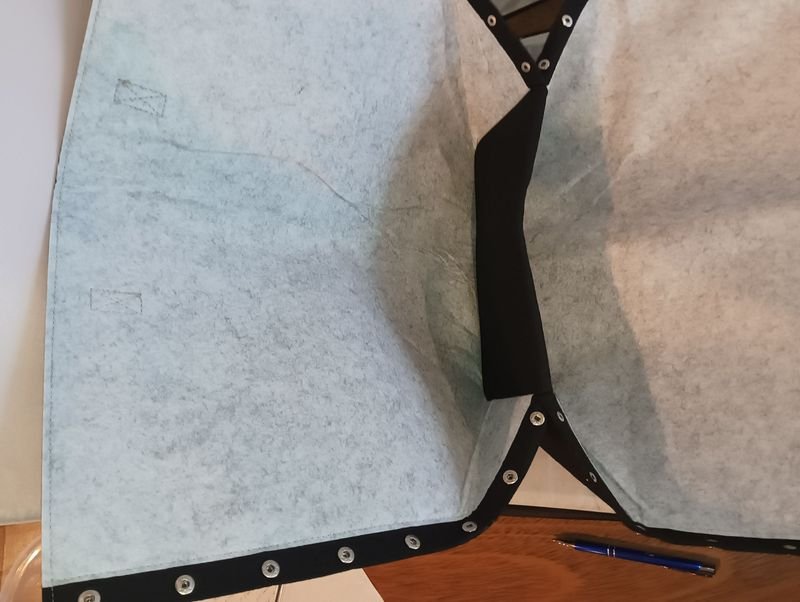 Bolsos de fieltro con sistema clip y plegable - imagen 3