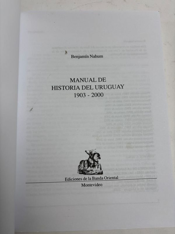 Libros de Historia del Uruguay - Benjamín Nahum - imagen 7