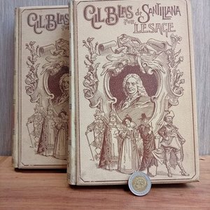 Lote siguiente: Libros Historia de Gil Blas de Santillana Tomo I y II Editorial Montaner y Simón Barcelona 1909