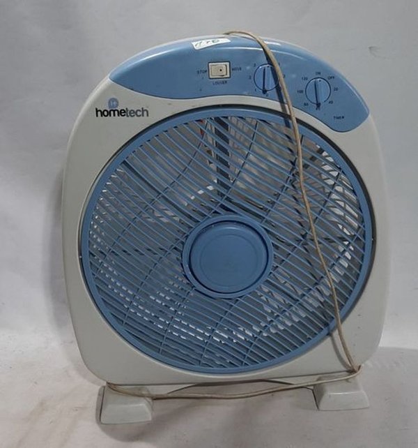 Turbo Ventilador Hometech Celeste y Blanco
