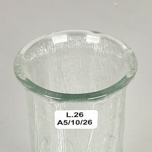 Florero de cristal italiano decorado, altura 15 cm - imagen 4