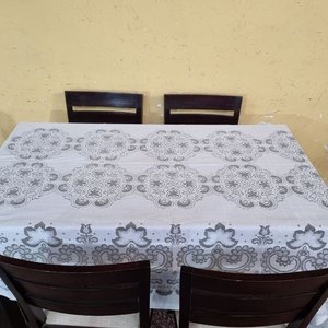 Elegante Mantel de Comedor Calado con Bordes Festoneados (200x140cm) - imagen 8
