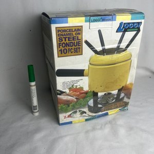 Olla para Fondue Esmaltada Loggi Design 10 Piezas - imagen 1