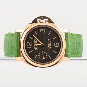 Reloj Panerai Luminor Marina 8 Days Oro Rosso 44mm con 2 pulseras, caja y documentos - imagen 2