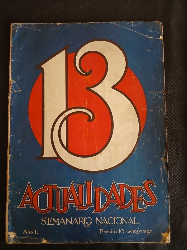 Revista "Actualidades" Semanario Nacional N° 13 - Noviembre 1924