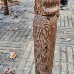 Mesa Antigua de Madera Pinotea Maciza - imagen 6