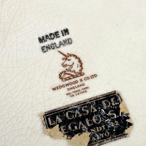 Juego de Loza Inglesa Wedgwood: Centro y Salsera con Plato - imagen 6