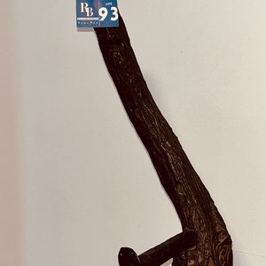 Perchero Rústico de Madera con Base de Hierro y 3 Ganchos - imagen 5