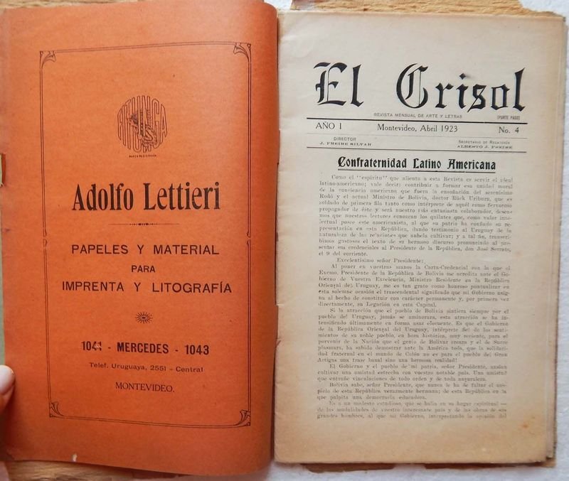 Revista El Crisol, Mensual De Arte Y Letras, Año I - Número 4 - Abril - 1923 - imagen 4