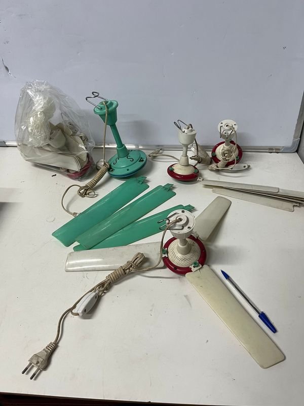 Lote de 7 Ventiladores Pequeños para Armar y Reparar