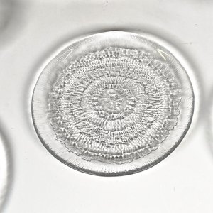 Centro de Mesa Escandinavo de Vidrio Rosa y Transparente con Platillos - imagen 4