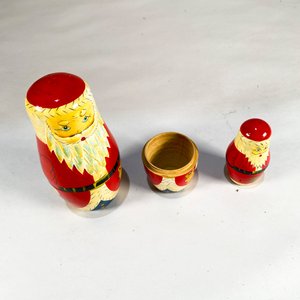 Mamushka Papá Noel Vintage con Faltantes - imagen 2