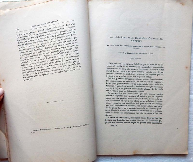 Revista Anales Del Ateneo Del Uruguay, publicación mensual de 1885 - imagen 4