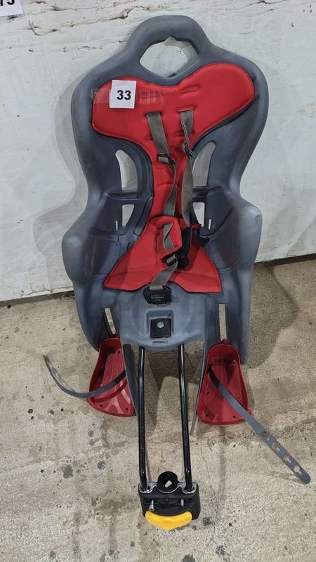 Lote siguiente: Asiento para niños para bicicletas con cinturón de seguridad