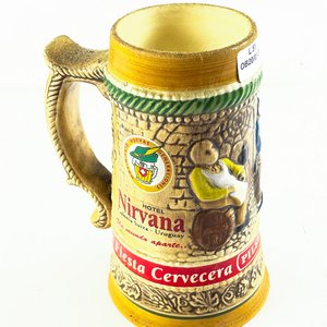 Jarra de Cerveza Monograma Pilsen Hotel Nirvana Colonia Suiza 17 cm - imagen 2