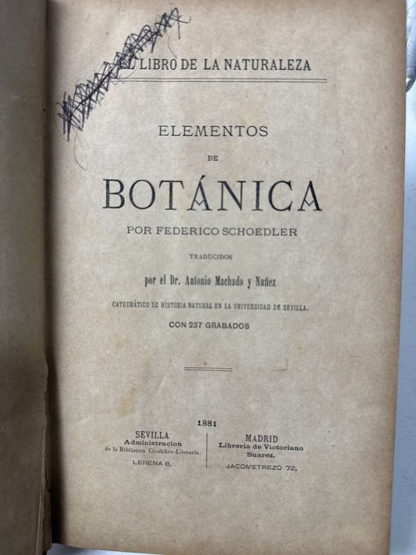 Elementos de Botánica por Federico Schoedeler - Sevilla y Madrid 1881 - imagen 4