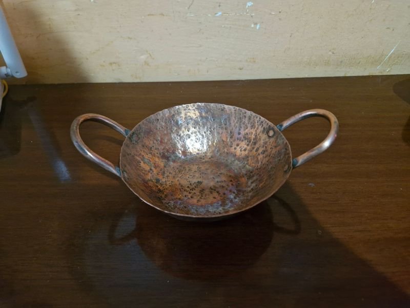 Ollita de Bronce Pulido con Manija - imagen 5