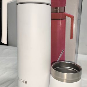 Kit Termo Acero Blanco con Mate, Bombilla y Pico Cebador - imagen 3