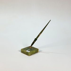 Lote anterior: Portaplumas de Ónix Verde con Pluma Vintage