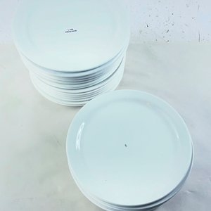 Lote de 24 Platos de Porcelana Blanca Libbey 23 cm - imagen 2