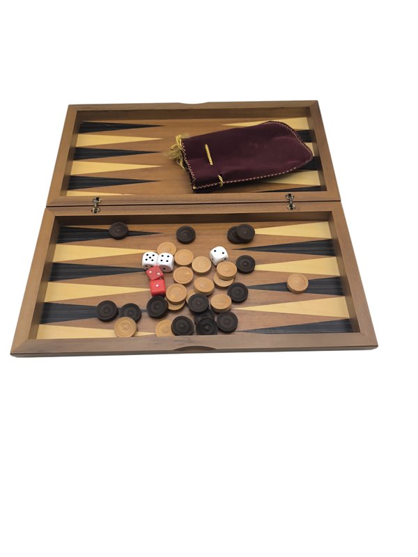 Backgammon en Madera de Nogal - Juego de Estrategia - imagen 2