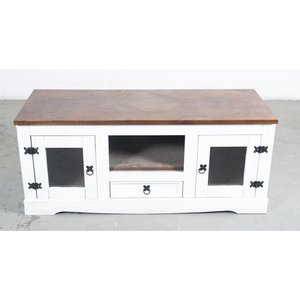 Lote anterior: Rack Rústico Blanco con Puertas Vidriadas y Cajón
