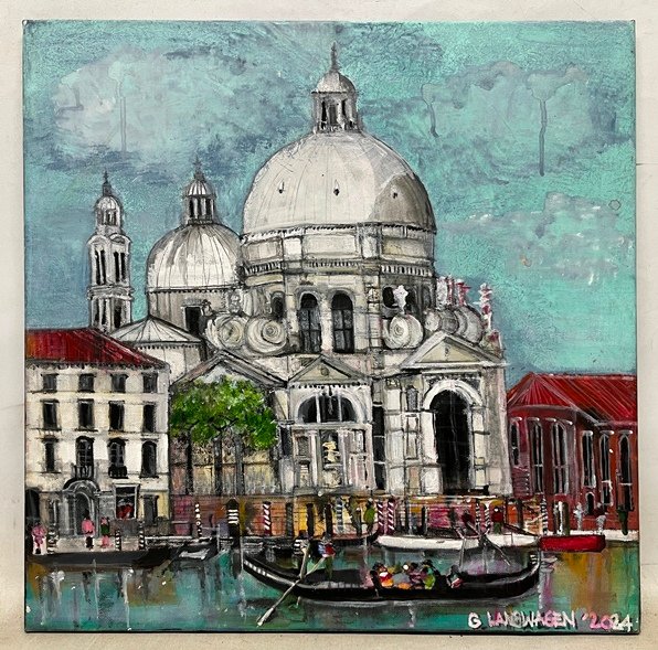 Lote siguiente: Pintura de Gabriela Langwagen: Santa Maria de la Salute
