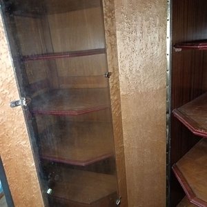 Ropero Antiguo de Madera con Espejo Biselado y Cajones - imagen 7
