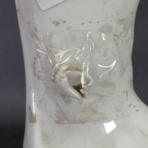 Figura de cerámica blanca estilo oriental, 30cm de alto - imagen 4
