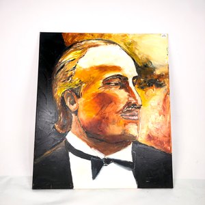 Cuadro al óleo de Marlon Brando, 60 x 70 cm - imagen 2