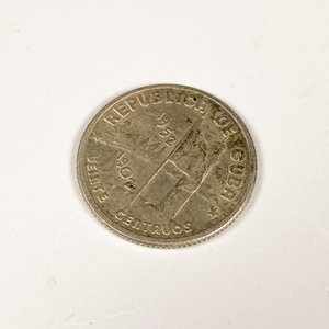 Moneda de Plata 10 Centavos República de Cuba 1952 - imagen 2