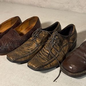 Lote de 3 Pares de Zapatos de Cuero Talle 6 - imagen 4