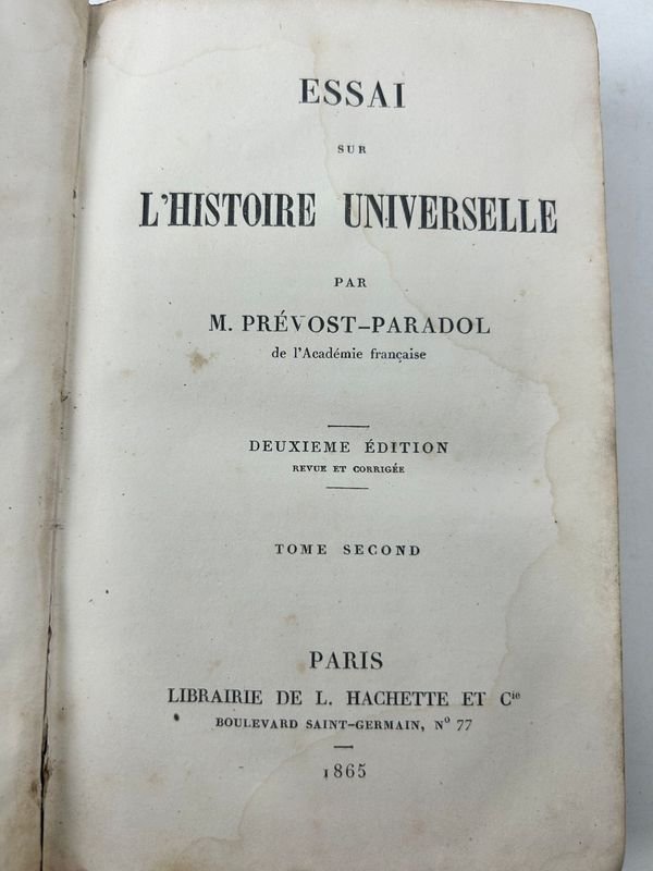 Libros de historia universal de Prévost-Paradol - imagen 3