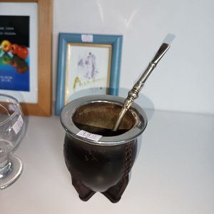 Set de Mate con Bombilla, Dos Portaretratos y Dos Copas de Cristal - imagen 4