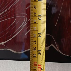 Pintura Persa Lacada "Dama con Velo Rojo" sobre Madera - imagen 6