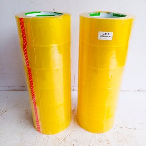 Pack de 12 Cintas de Empaque Amarillas - imagen 1