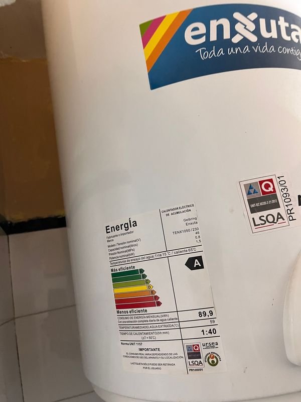 Calentador de agua enXuta 40 litros - imagen 2