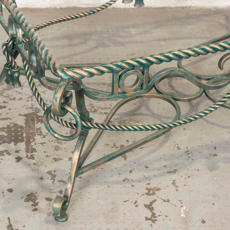 Base para mesa de living en hierro con detalles en la pátina - imagen 2