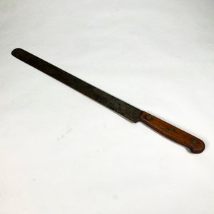 Cuchillo Rebanador Antiguo con Mango de Madera - 49 cm - imagen 1