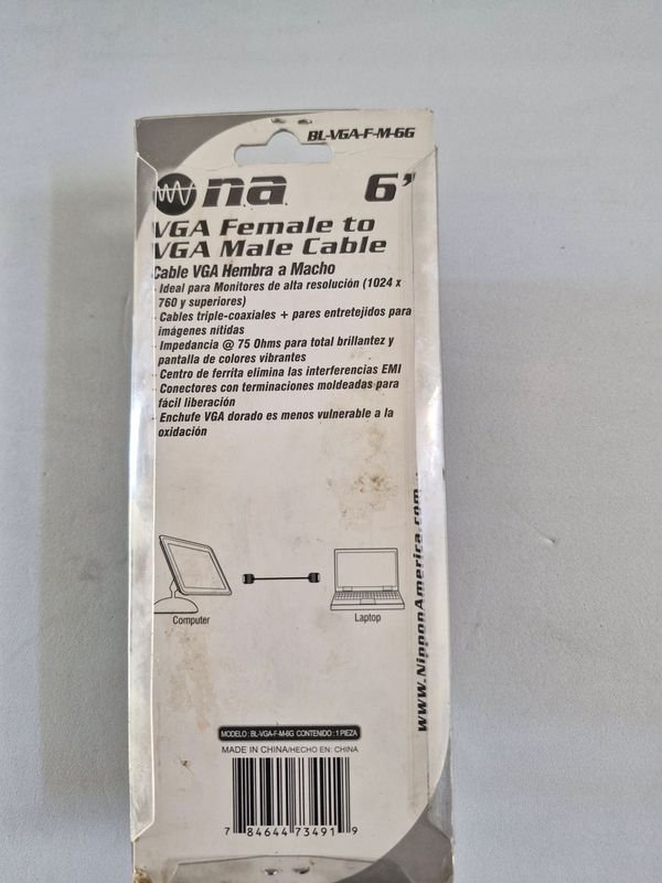 Cable para Monitor y Notebook VGA - imagen 2