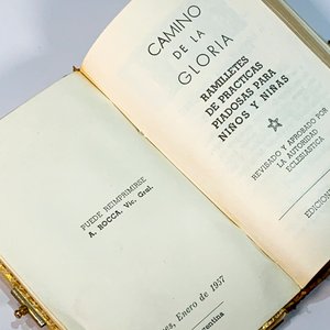 Misal Antiguo con Tapa Decorada y Cierre Metálico - Años 50 - imagen 3