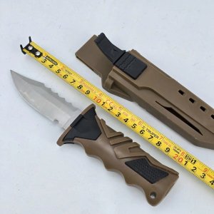 Cuchillo Táctico con Funda Marrón y Negro - imagen 4
