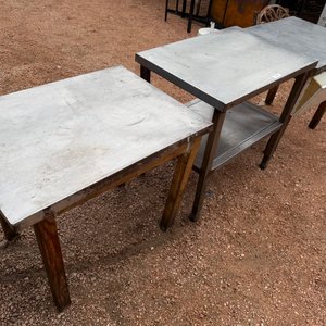 Tres Mesas de Trabajo: Acero Inoxidable y Madera - imagen 6