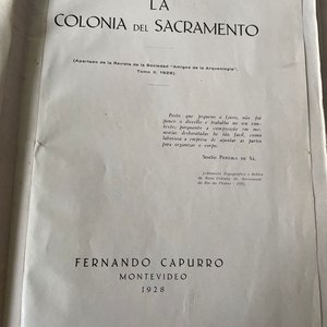 Libro "La Colonia del Sacramento" de Fernando Capurro, Edición 1928, Firmado - imagen 4