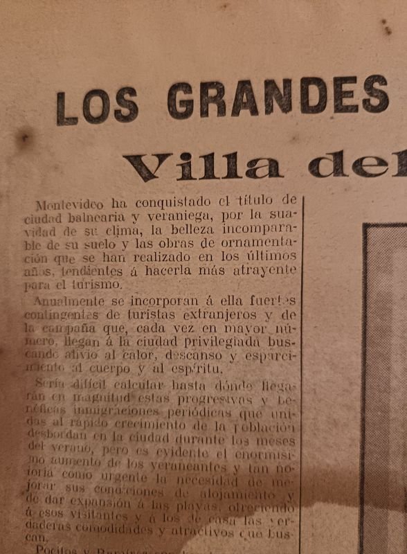 Documento Histórico Original: Los Grandes Balnearios de Montevideo Villa del Mar en Carrasco - imagen 7