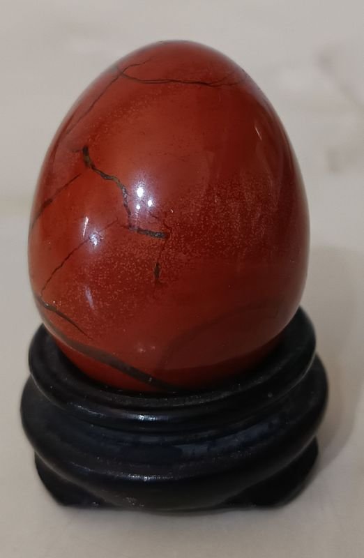 Huevo de Piedra JASPE ROJO natural - Accesorios para Vehículos - imagen 1