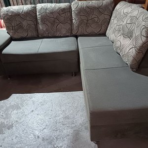 Juego de Living en L Gris con Estampado Geométrico - imagen 7