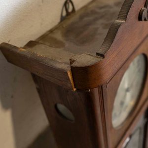 Reloj de Pared Medio Carrillón con Llave y Péndulo - Madera - imagen 3