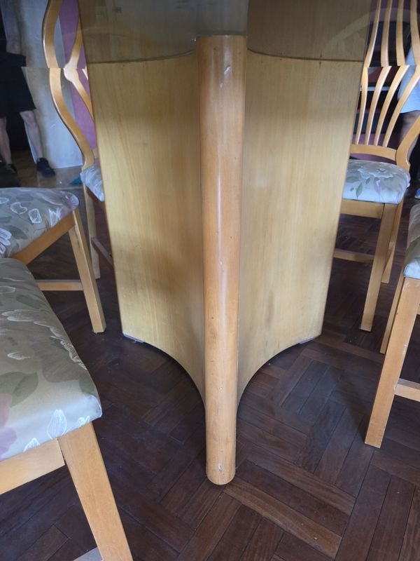 Gran juego de comedor en guatambú macizo - imagen 9